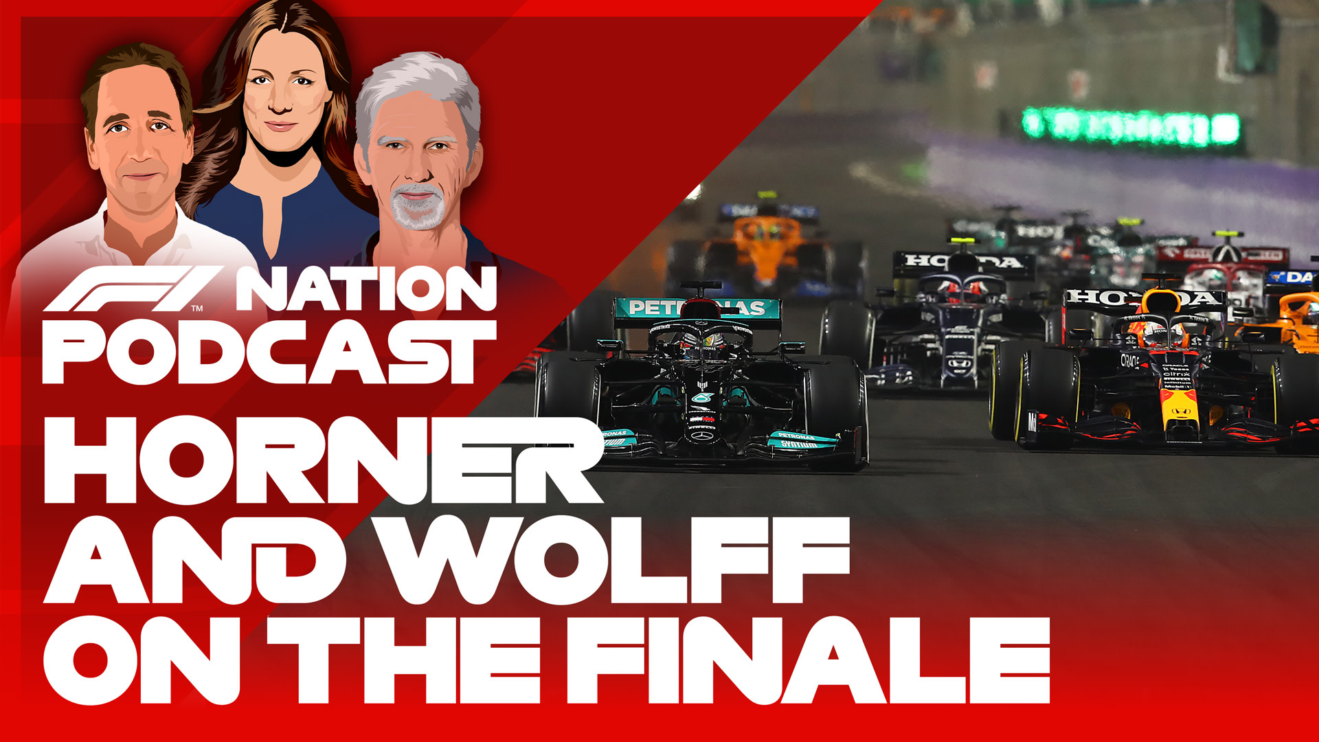 F1 NATION: The gang talk Saudi Arabia and the Abu Dhabi season finale, as Russell reveals his special helmet message from Toto Wolff