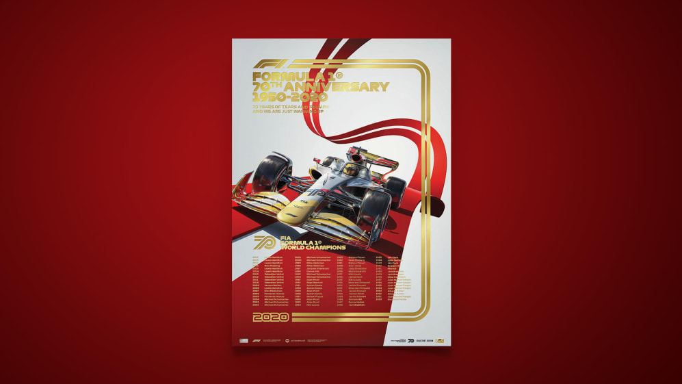 Commemorative posters celebrate F1 s 70th anniversary 