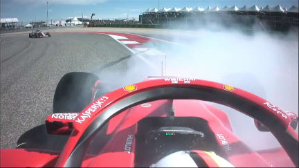 RACE: Vettel turns after the shock of round 1 Ricciardo