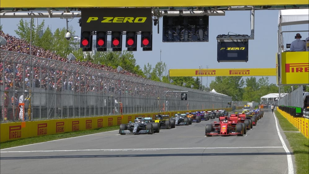 Canadian GP Watch the F1 race start in Montreal