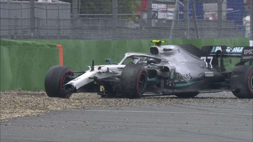 GERMAN GP Bottas crash brings miserable end to Mercedes 