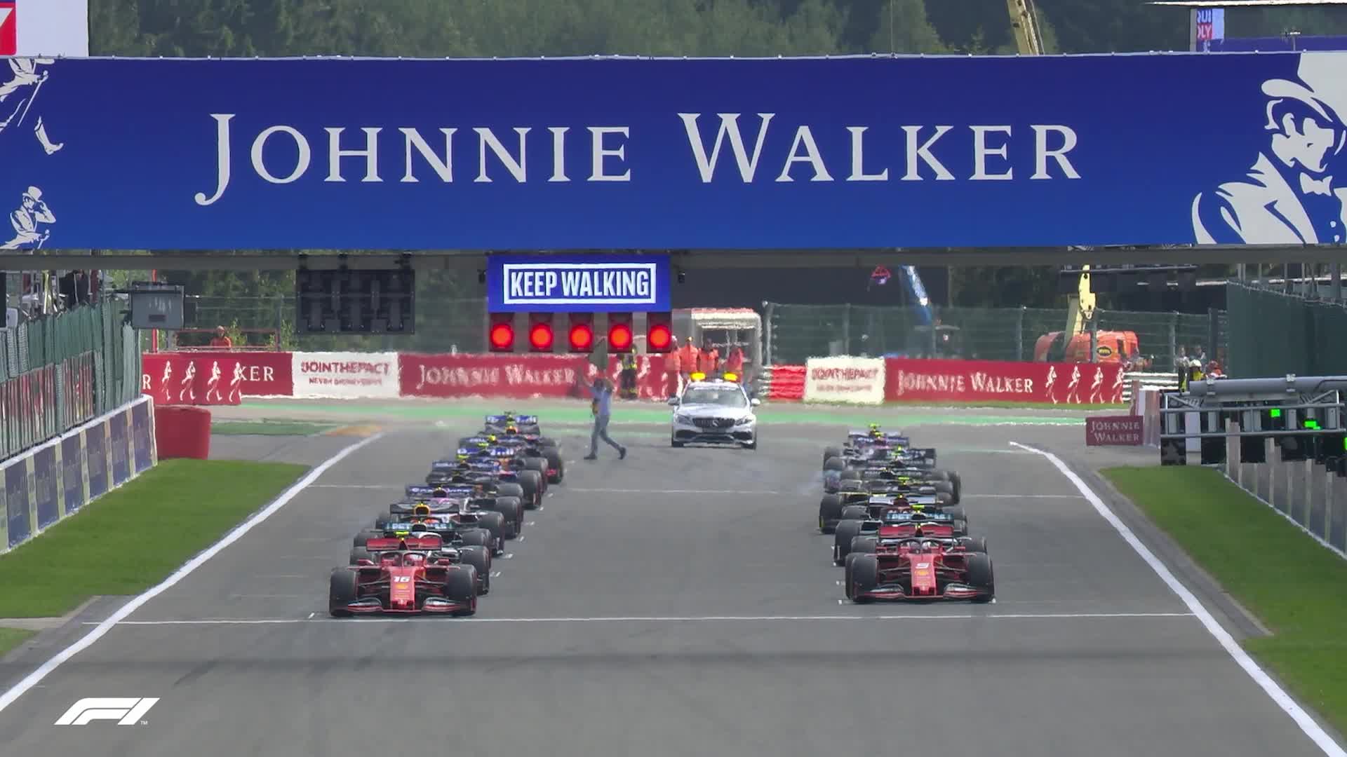 Belgian Gp Watch The F1 Race Start From Spa Francorchamps