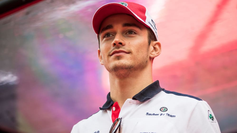 charles leclerc sauber hat