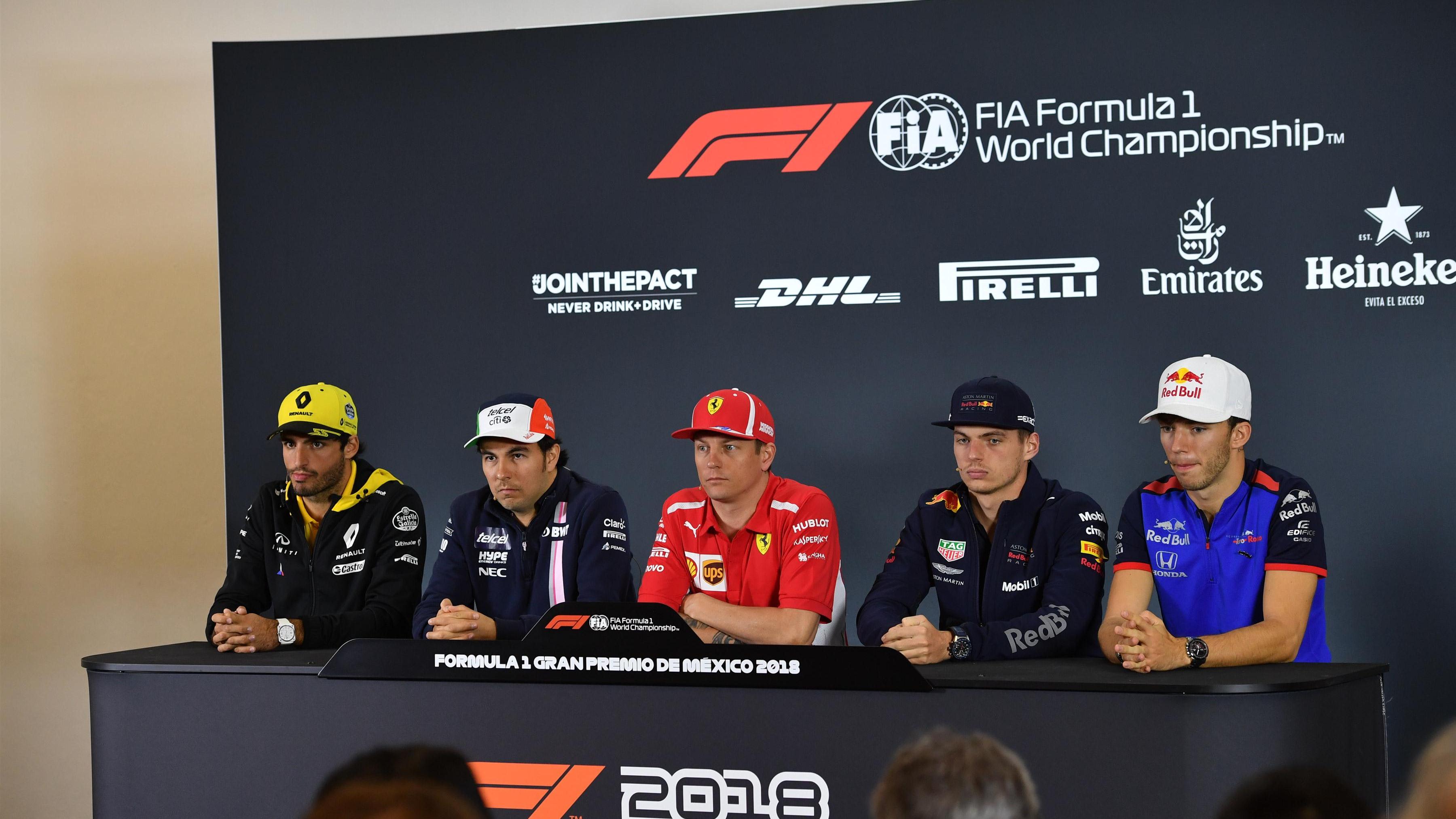  F1 Mexican Grand Prix 2018 drivers press conference transcript